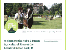 Tablet Screenshot of hubyandsuttonshow.org.uk